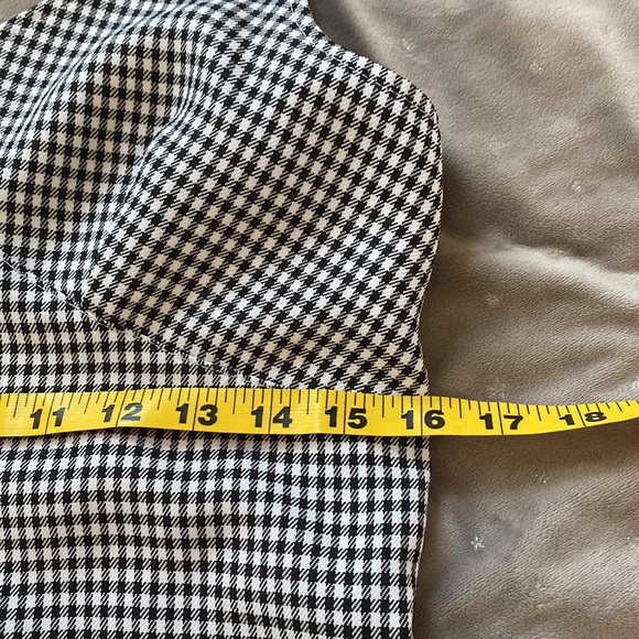 JOYFOLIE MAE SLIP DRESS IN BLACK & WHITE Check Plaid - Picture 8 of 10